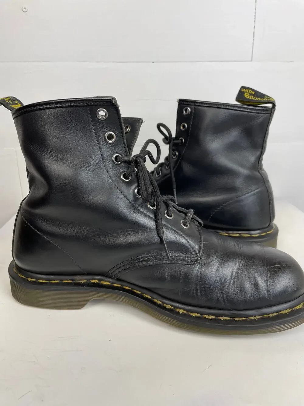 Dr. Martens 1460 Black Leather 8-Eye Boots - Size UK 9 / US Men's 10